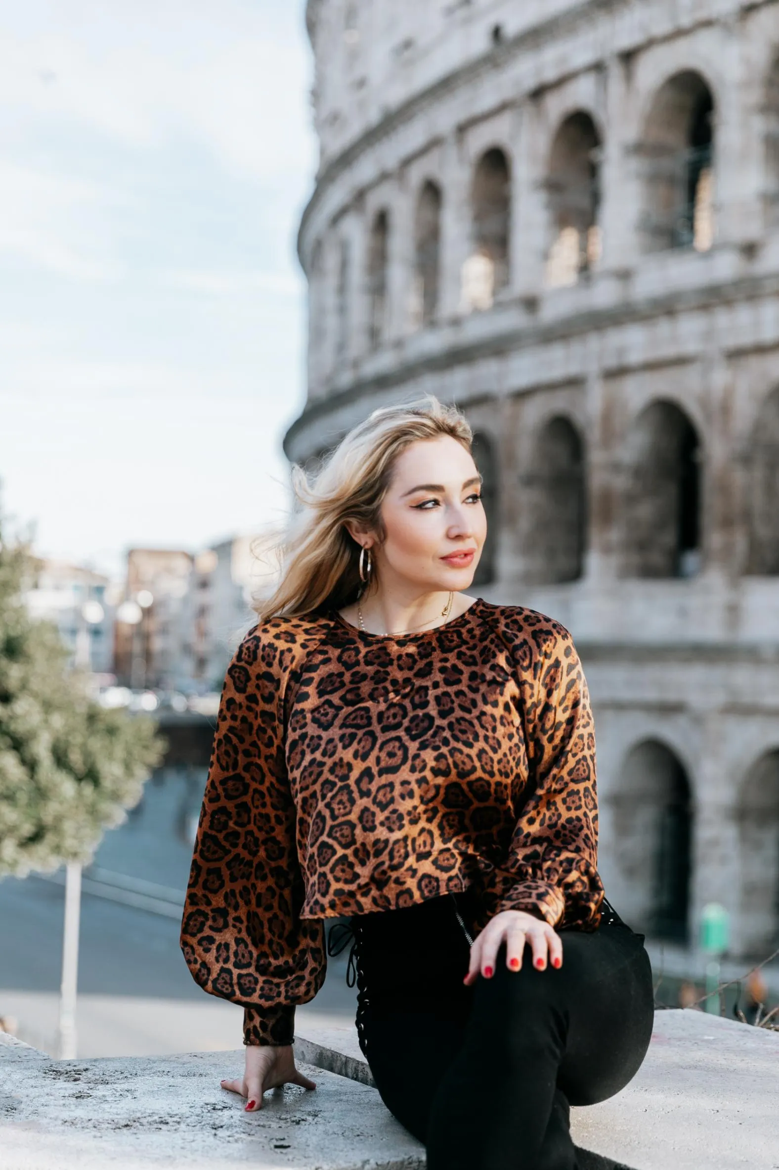 Venicia Rasmussen, Rome street portrait