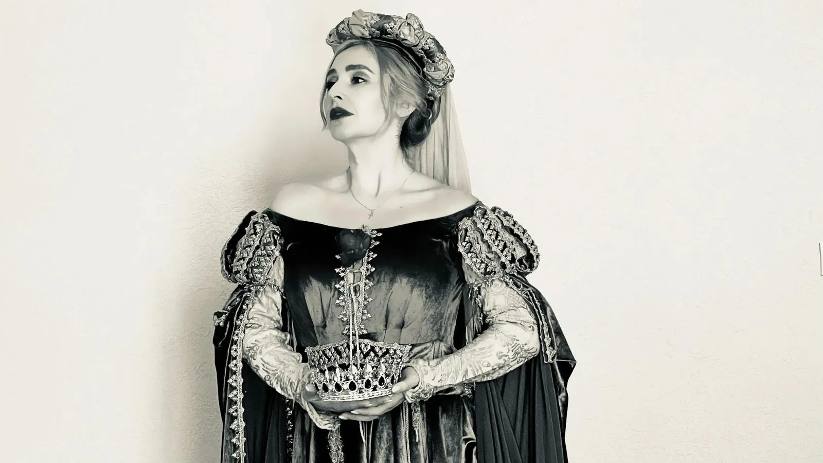 Venicia Rasmussen in period costume