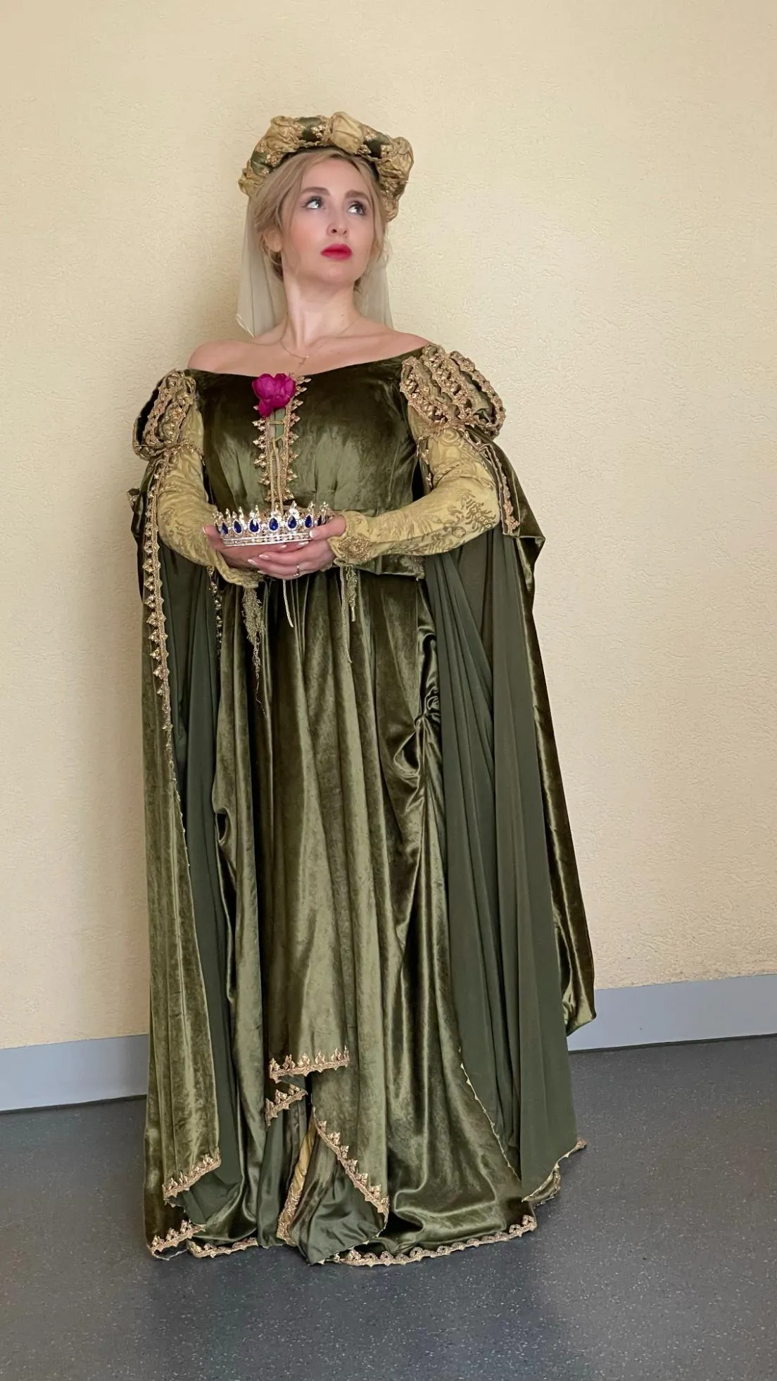 Venicia Rasmussen in stage costume